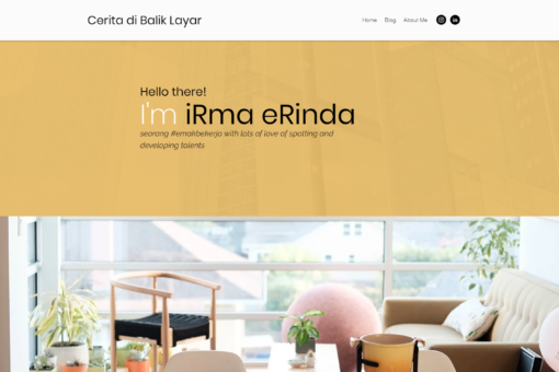 Pembuatan Blog ceritadibaliklayar.com